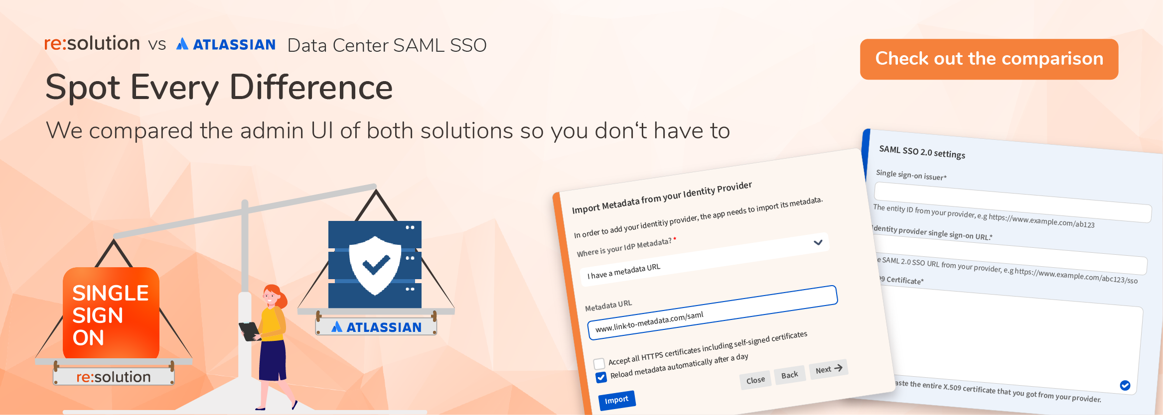 Data Center SAML SSO Comparison Banner