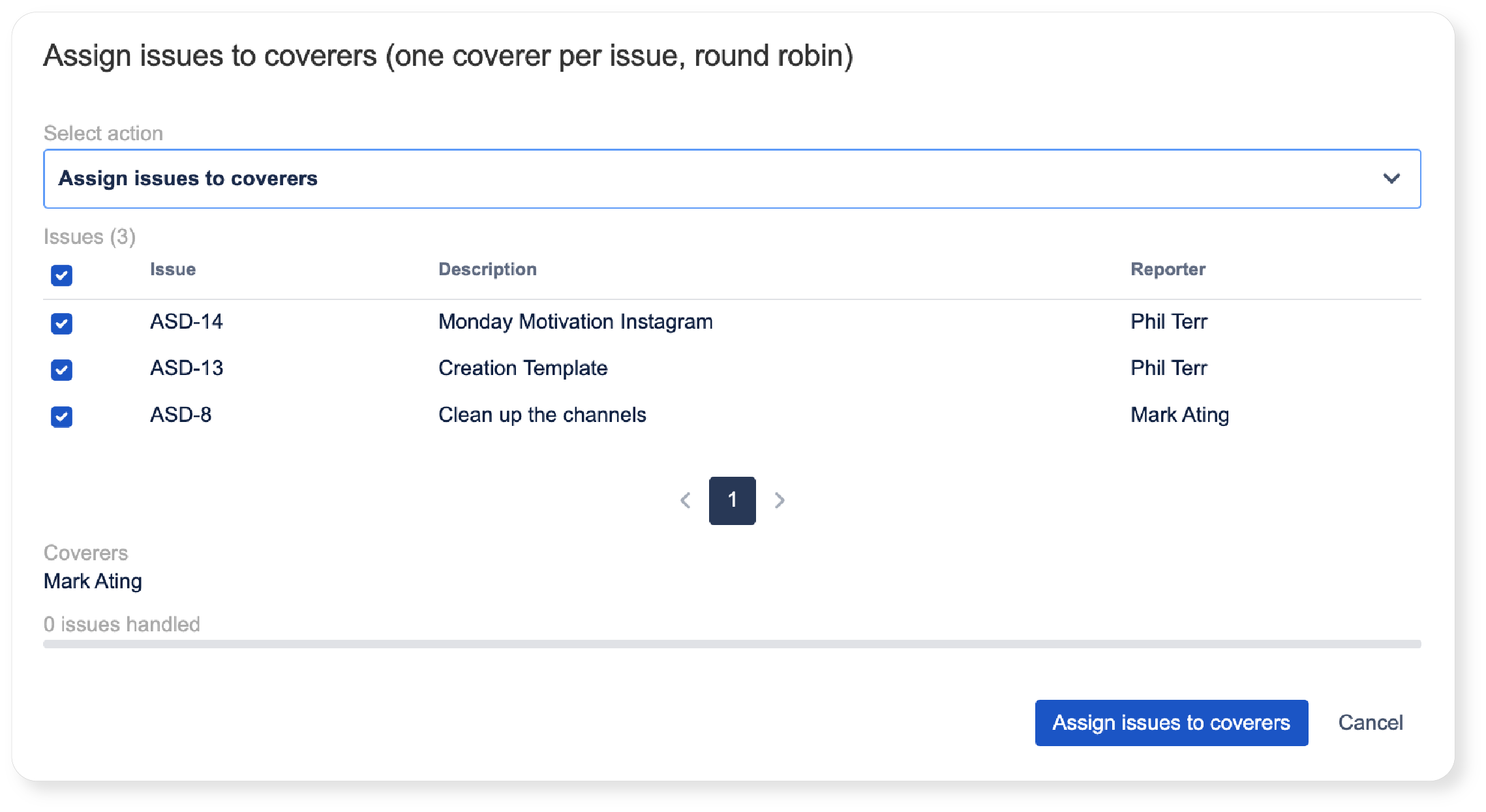 Assignment of existing Jira issues to an additional owner