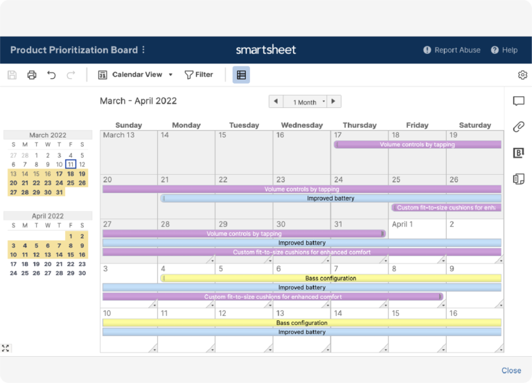 navigate views - Gantt view