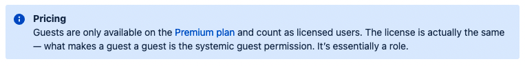 pricing banner for guest users in Confluence Cloud