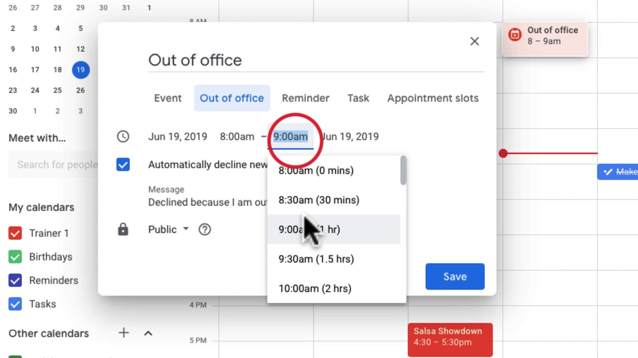 google calendar vacation manager