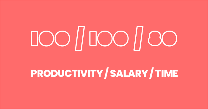 The 100/100/80 approach to the 4-day week assumes you can have the same productivity and should earn the same salary in 20% less time