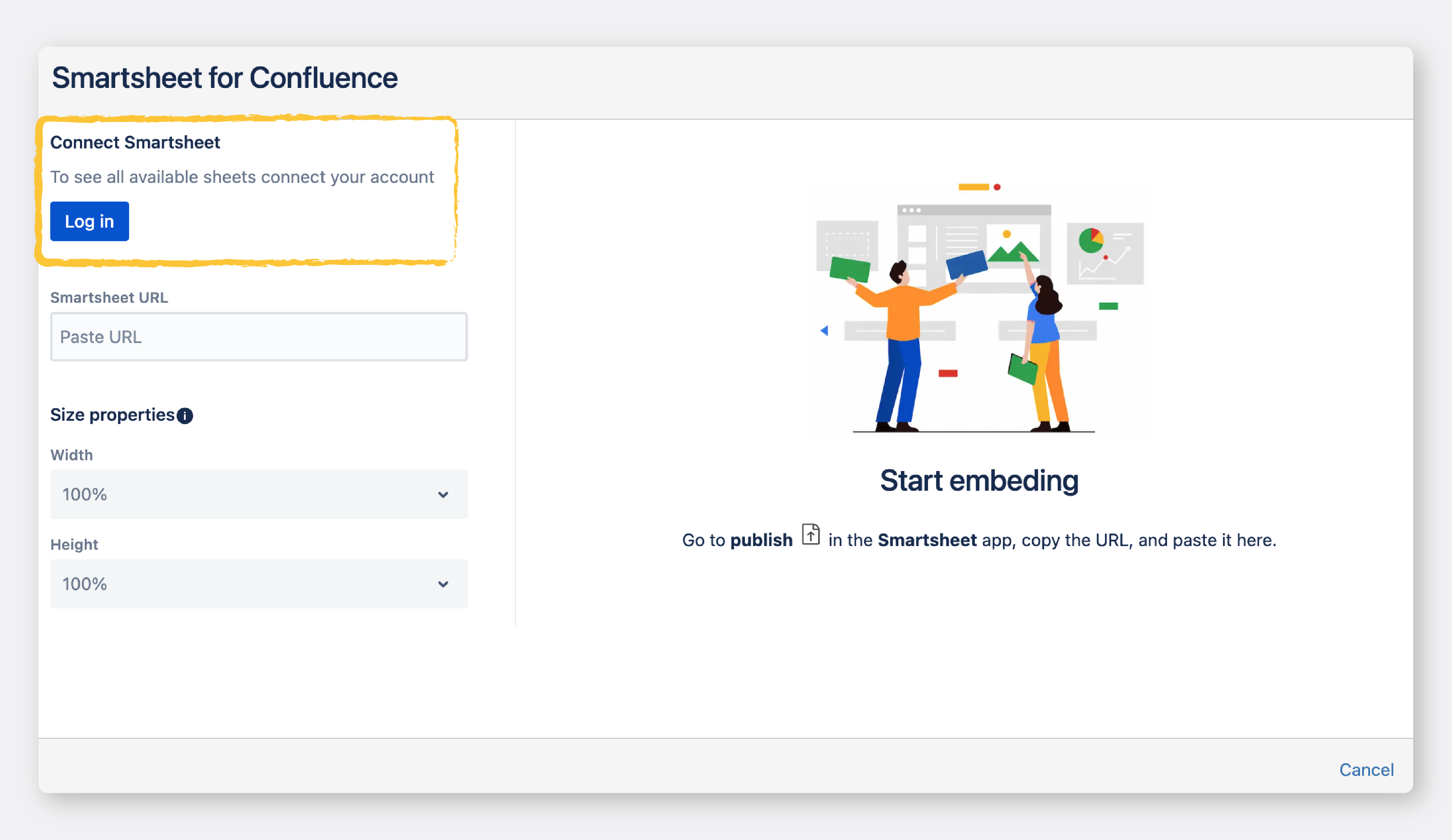 Connect Smartsheet with Confluence