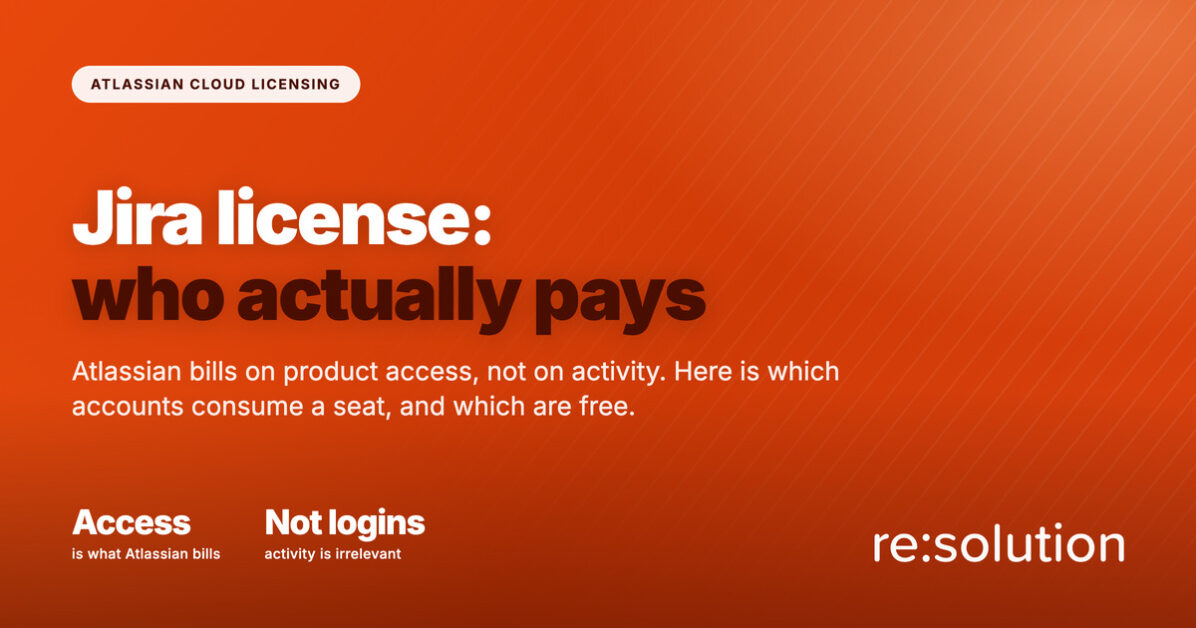Jira license explained: Atlassian bills on product access, not on user activity